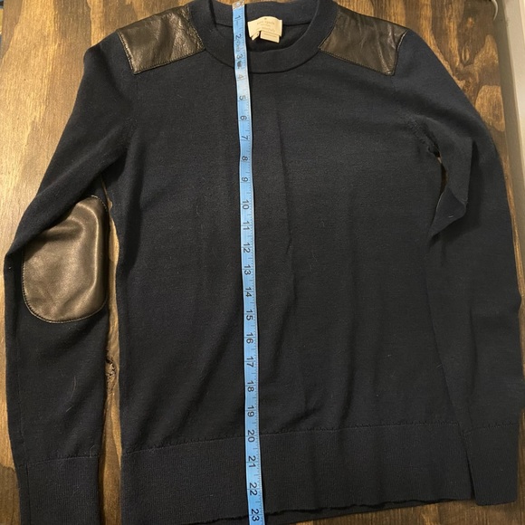 Kate Spade Ginnie Leather Trim Wool Sweater - Picture 8 of 16